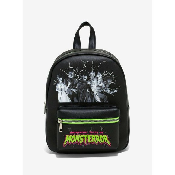Bioworld Handbags - Universal Studios Monsters Monsterror Mini Backpack Bag Dracula Mummy Wolfman